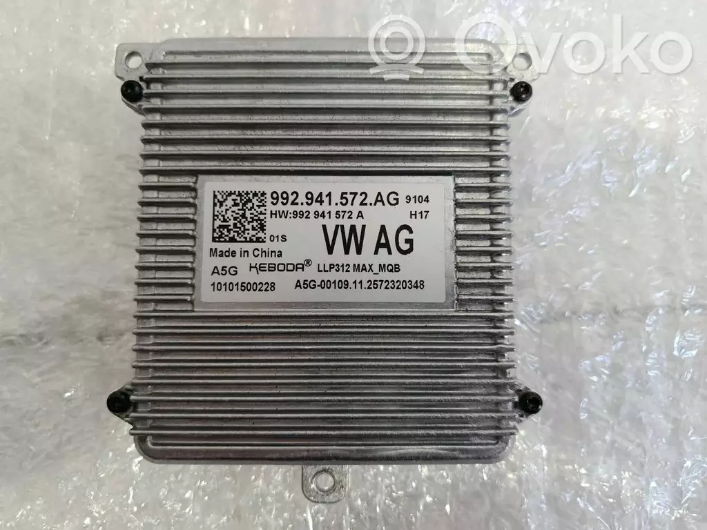 Volkswagen Multivan T7 2021 Moduł sterujący statecznikiem LED 992941572AG