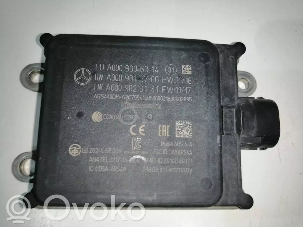 Mercedes-Benz E W213 2016 Radar / Czujnik Distronic A0009006314