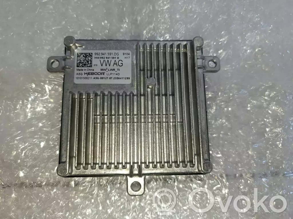 Volkswagen ID.3 2019 Moduł sterujący statecznikiem LED 992941591DG
