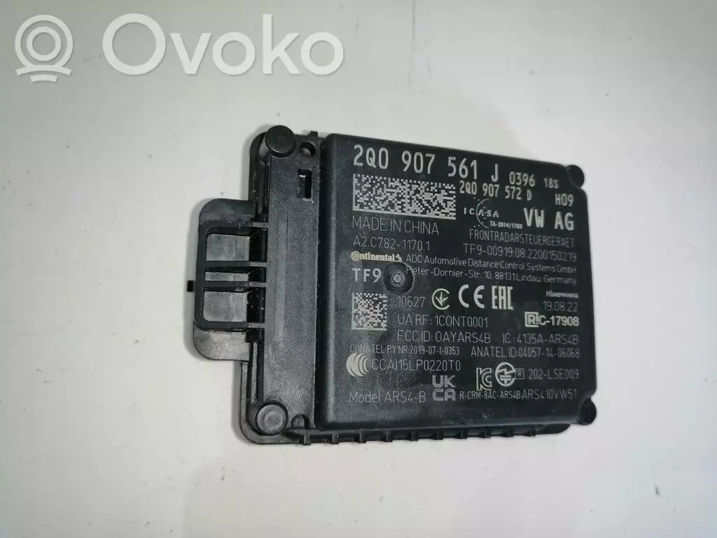 Volkswagen Cross Polo 2023 Radar / Czujnik Distronic 2Q0907561J