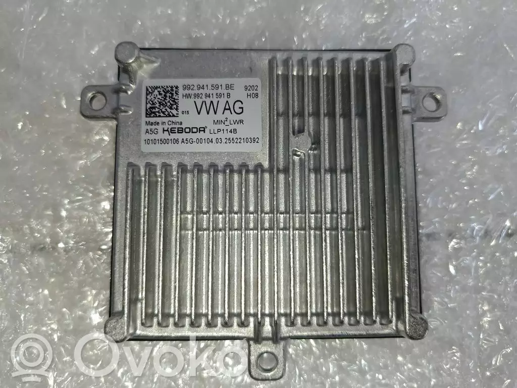 Volkswagen Golf VIII 2020 Moduł sterujący statecznikiem LED 992941591BE